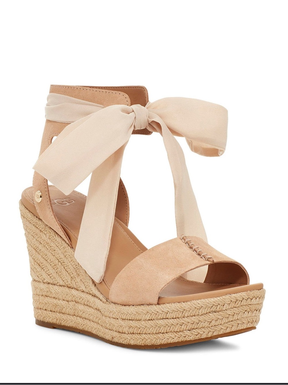 Ugg Whittley Espadrille Wedge - size 9 -  Tan - Great Condition!!